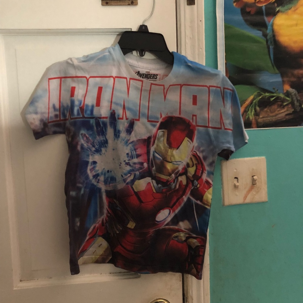 Avengers shirt.